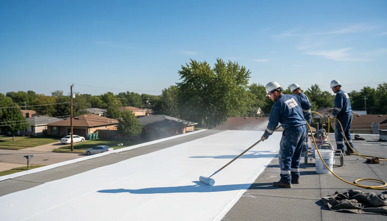 Commercial roof coating in Poultney, VT near me
